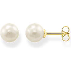 Örhängen guld med pärla Thomas Sabo Boucles D'oreilles Clous - Guld