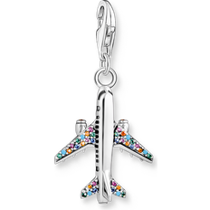 Gray Charms & Pendants Thomas Sabo Charm Club Multicoloured Aeroplane Charm 1914-342-7