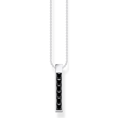 Thomas Sabo Sterling Silver Black Stones Necklace KE2113-643-11
