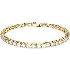 Vergoldet Armbänder Swarovski Matrix Tennis Bracelet - Gold/Transparent