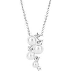 Diamonfire Shell Pearl Bubble Zirconia Necklace N4500