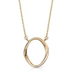 Elements Twist Yellow Gold Necklace GN353