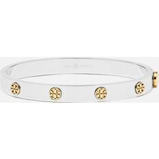 XS Bracelets Tory Burch Miller Stainless Steel and Gold-Tone Bracelet