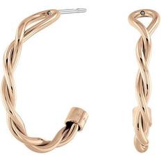 Tommy Hilfiger Øreringe Tommy Hilfiger Two-Tone Twist Hoop Earrings TWO TONE One