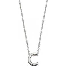 Beginnings Initial Plain Silver Initial Necklace N4430