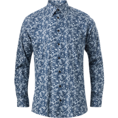 Selected Homme Skjortor Selected Homme Mönstrad Skjorta Blå