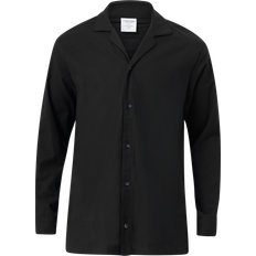 Calvin Klein Flannel Sleep LS Button Down Pyjama - Svart
