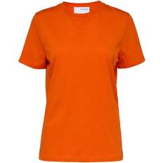 Selected T-shirts Selected Klassiska T-shirt Orange