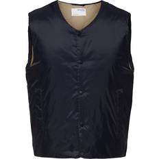 Vest homme Selected Homme Quiltet Dynevest Blå