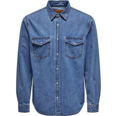 Only & Sons Regular Fit Denim Skjorte