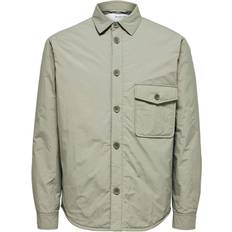 Selected Padded Shacket - Green