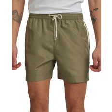 Calvin Klein Logo Tape Swim Shorts, Delta Green