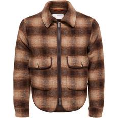 Selected Jacket Hope Boiled - Marron
