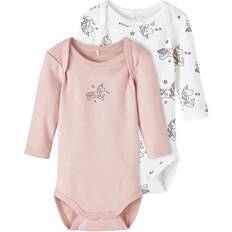 Name It Set di 2 body - Right White/Rosa/Pink