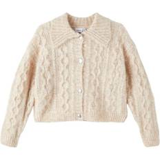 Beige Trøjer Name It Chunky Strikket Cardigan 116