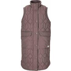 Beah Long Quiltet Vest Børn Brun 146