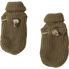 Ruskea Lapaset Joha Knitted Mittens - Dark Beige