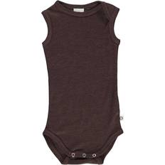 Wool Bodysuits Children's Clothing Müsli Wolle Baby-Body - Coffee