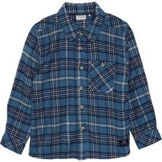 Turkis Skjorter Minymo Skjorte LS, Check/Real teal
