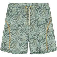 Genbrugsmaterialer Badebukser Mini A Ture Badeshorts, Maki/Sea weed camo 110-116