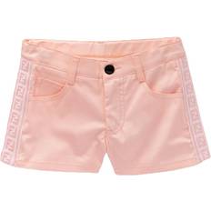 Fendi Girl's Ff Tape Shorts Pink