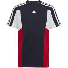 Adidas Colorblock 3-Stripes T-Shirt - Legend Ink/Better Scarlet/White (HR6358)