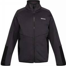 Schwarz Fleecejacken Regatta Childrens/kids Highton Iii Full Zip Fleece Jacket (dark Grey/black)