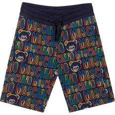 Moschino Boys All Over Logo Shorts Navy 10Y