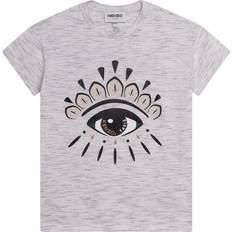 Kenzo Girl's Eye Print T-Shirt Grey