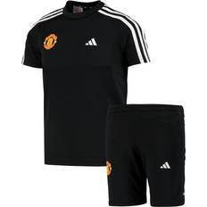 Sonstige Sets reduziert adidas Trainingsanzug Trikot und Shorts - Schwarz/Weiß