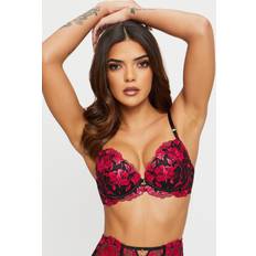 Ann Summers The Hero Non Pad Wired Bra - Black/Red