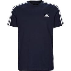 Herr - XXL T-shirts på rea adidas Men's Essentials Single Jersey 3-stripes T-shirt - Legend Ink/White