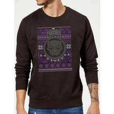 Marvel Avengers Black Panther Christmas Jumper Black