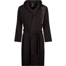 Oro - Uomo Pigiama HUGO BOSS Accappatoio Identity Hooded Robe - Black