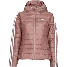 Donna - Rosso Giubbotti Adidas Piumino Hooded Premium Slim Jacket - Rosa