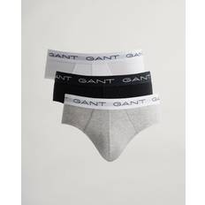 Gant 3P Cotton Stretch Briefs - Svart/Hvit