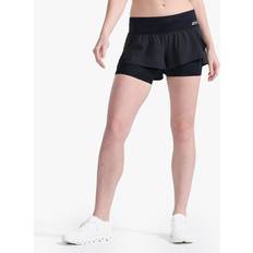 Running - Silver - Women Clothing 2XU Aero 2-in-1 4 Inch Shorts - Black