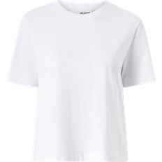 Selected Boxy T-shirt - Bright White