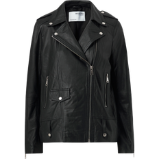 Selected Lederjacke SLFMADISON - Schwarz