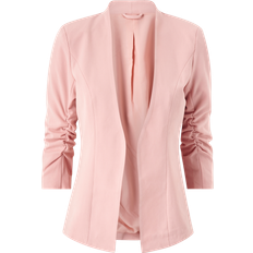 Vila 3/4 Sleeve Shaped Blazer - Pink