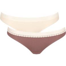Sloggi go ribbed Sloggi 2-pak GO Ribbed Brazilian Creme