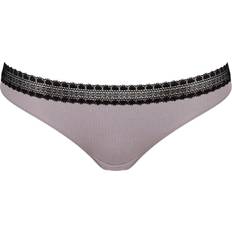 Grey Knickers Sloggi GO Ribbed Brazil C2P Briefs - Black Combination