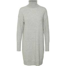 Vero Moda Brilliant Rollneck Dress - Grey