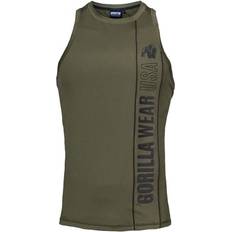 4XL - Femme Débardeurs Gorilla Wear Branson Tank Top - Army Green/Black