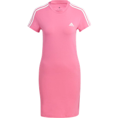 Adidas Essentials 3-Stripes Tee Dress - Pulse Magenta/White