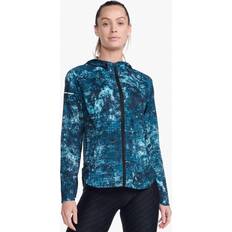 Dam - Löpning - Silver Jackor 2XU Aero Jacket Women TrailscapeBluejay/Slvrreflect