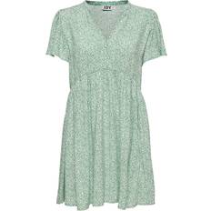 Green dress JdY Green Green V-Neck Dress