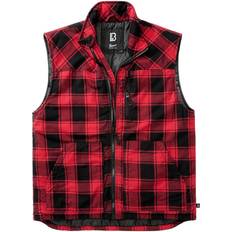 6XL - Hombre Chalecos Brandit Chaleco - Red/Black