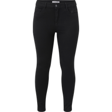 Only Caraugusta Hw Skinny Jeans - Black