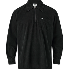 Wrangler skjorta herrkläder Wrangler Skjorta Half Zip Corduroy Shirt Svart